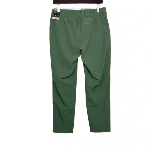 Calia Green Jogger Pants Mid Rise Tuxedo Stripe Medium - Picture 3 of 5